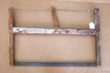 Buck saw, blade measures 27''. Wood is in nice shape.