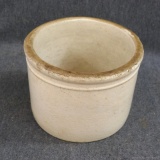 Cute little stoneware crock measures 4-1/2