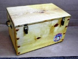 Wooden treasure box measures approx. 16