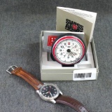 Swiss Army travel alarm clock stands 3