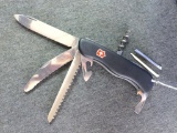 Victorinox five-blade pocket knife measures nearly 8