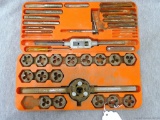 Most of a tap and die set, plus some extras. Largest pieces are 1/2