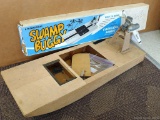 In progress Swamp Buggy, an everglades airboat model. Measures 28'' x 10'' 4''