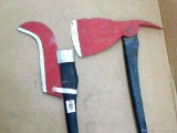 Pick axe and a brush axe are 34