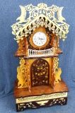 Wonderfully ornate clock is about 15-1/2
