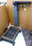 Vintage Fairbanks platform scale is about 38