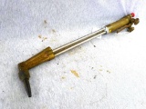 Harris industrial/demolition cutting torch is nearly 2' long. Valves and lever move. Model 62-3E