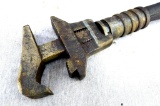 Tool collectors- unique dual-purpose tool is a mechanics wrench on one side and a pipe wrench on the