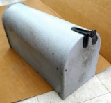 Metal mailbox; measures 21-1/2