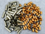 Winchester-Western Super nickel plated .357 cases, decapped and clean. Jacketed hollow point bullets