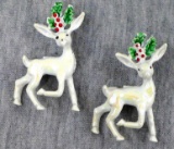 Vintage Gerry's Christmas Reindeer pin's; each measure 1
