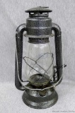 Dietz kerosene lantern with hammered metal finish; measures 12