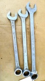 Dayton brand number 48 combination wrenches, open ends are marked 13/16, 7/8 and 1 and closed ends