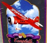 Campbell's 1929 Lockheed Air Express, authentically scaled replica airplane coin bank, die-cast