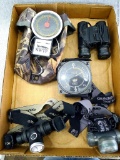 Bausch & Lome Legacy 8 x 25 binoculars, 4 Up ultralight altimeter, 50 lbs. turkey scale and 2 head