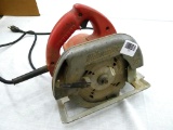 Milwaukee circular saw runs well.
