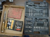 Blue Point No. 1020 screw extractor kit; screw counter bores, assorted drivers, more.