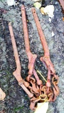 Three 3/8'' chain load binders