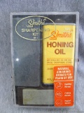 Smiths Sharpening Kit includes 2 stones and honing oil, will ship without oil; largest stone