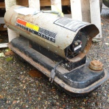 Sears 50,000 BTU heater is 2 1/2' long, seller notes starts and heats.