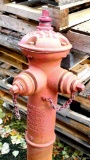 Antique fire hydrant by Rensselare, was patented 1895. Approx 4' tall and would look great in your