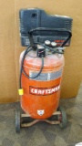 Craftsman 5HP 22 gal. air compressor, single cylinder/oil free, model no. 919.165221; measures 19