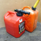 Two 2.5 gallon gas totes, one is about 1/2 full; No shipping.