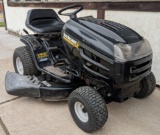 Yard Machines MTD lawn tractor has a 17 hp Twin II Briggs and Stratton industrial/commercial engine.