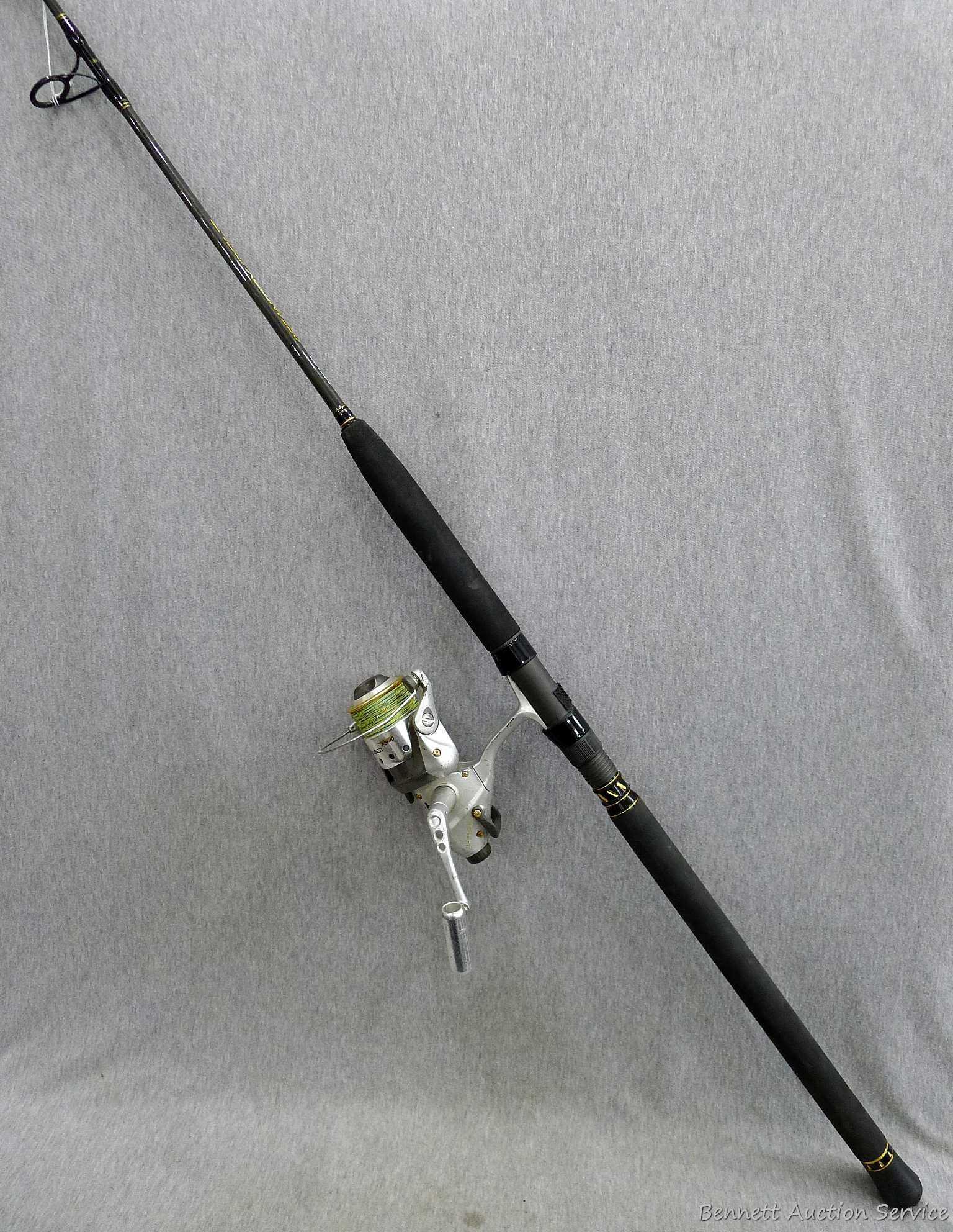 Maxel 6-1/2' OceanMax Gold fishing rod with an