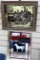White Horse Scotch Whiskey mirror and a White Horse Cellar piece. Measure about 12