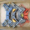 Set of four adjustable corner clamps by Stanley and other