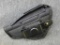 Ballistic nylon full size pistol holster with magazine pouch, needs a male snap strap to be
