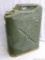 USMC Marine Corps jerry can is date coded 20-5-85 and marked DOT-5L. About 13