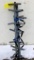Four 4' climbing sticks are in overall good condition with a bend noted in one connecting post,