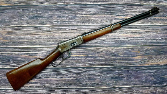 Winchester Model 94 lever action rifle in .30 WCF. Barrel is 20" and has a bright bore with good