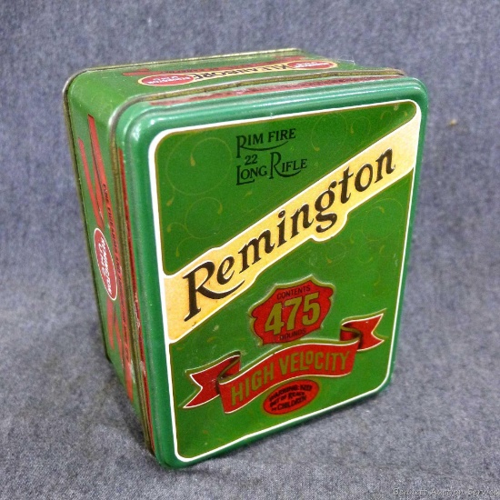Remington .22 long rifle ammunition tin, tin is in good condition, see pictures