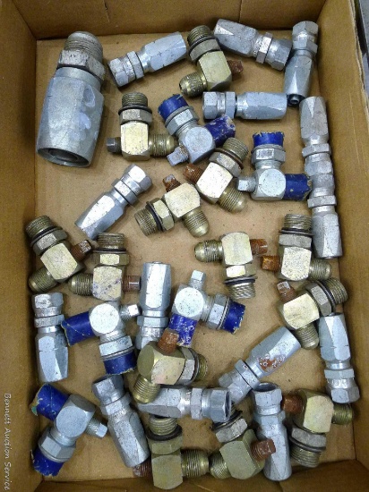 Various hydraulic fitting up to 4-1/2" long.