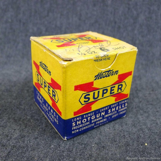 Really cool Western Super-X .410 ammunition box is in good condition with good colors and very
