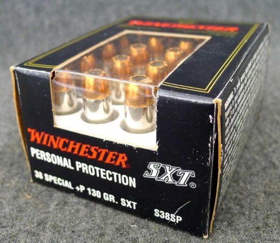20 rounds of Winchester Personal Protection .38 Special 130 grain SXT ammunition