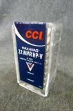 50 rounds of CCI .22 WMR JHP ammunition