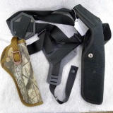 Uncle Mike's SideKick size 6 shoulder holster; Uncle Mike's SideKick size 3 camo holster.