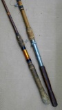 Two vintage fishing poles would make interesting decorations at the cabin, or restore and use.