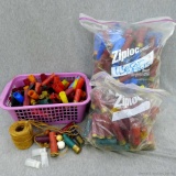 20 ga and 12 ga, shotshell hulls for reloading or crafts. Shotshell garland started. Some high
