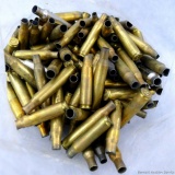 Half of a gallon bag of rifle brass incl .270WSM, .30-30, 7mm-08, .270 Win, .223 Rem, .300 Win Mag,