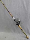 7' Jimmy Houston Fish Hunter Pro XLT fishing rod with a Bronson Lashless Model 1700-A reel. Looks in