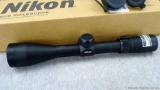 Nikon Long Range Hunting Reticle 3-9x40 rifle scope with Bullet Drop Compensation comes with box and