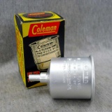 Vintage Coleman No. 0 filter funnel with original box that has really nice graphics. Funnel about