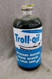 Will ship without oil. Vintage Troll-Oil by the Western Oil & Fuel Co. of Minnesota is for outboard