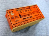 50 rounds of Winchester .32 Long rim fire stainless cartridge ammunition in neat old Winchester box