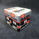 Over 50 rounds of CCI Blazer .22 long rifle ammunition
